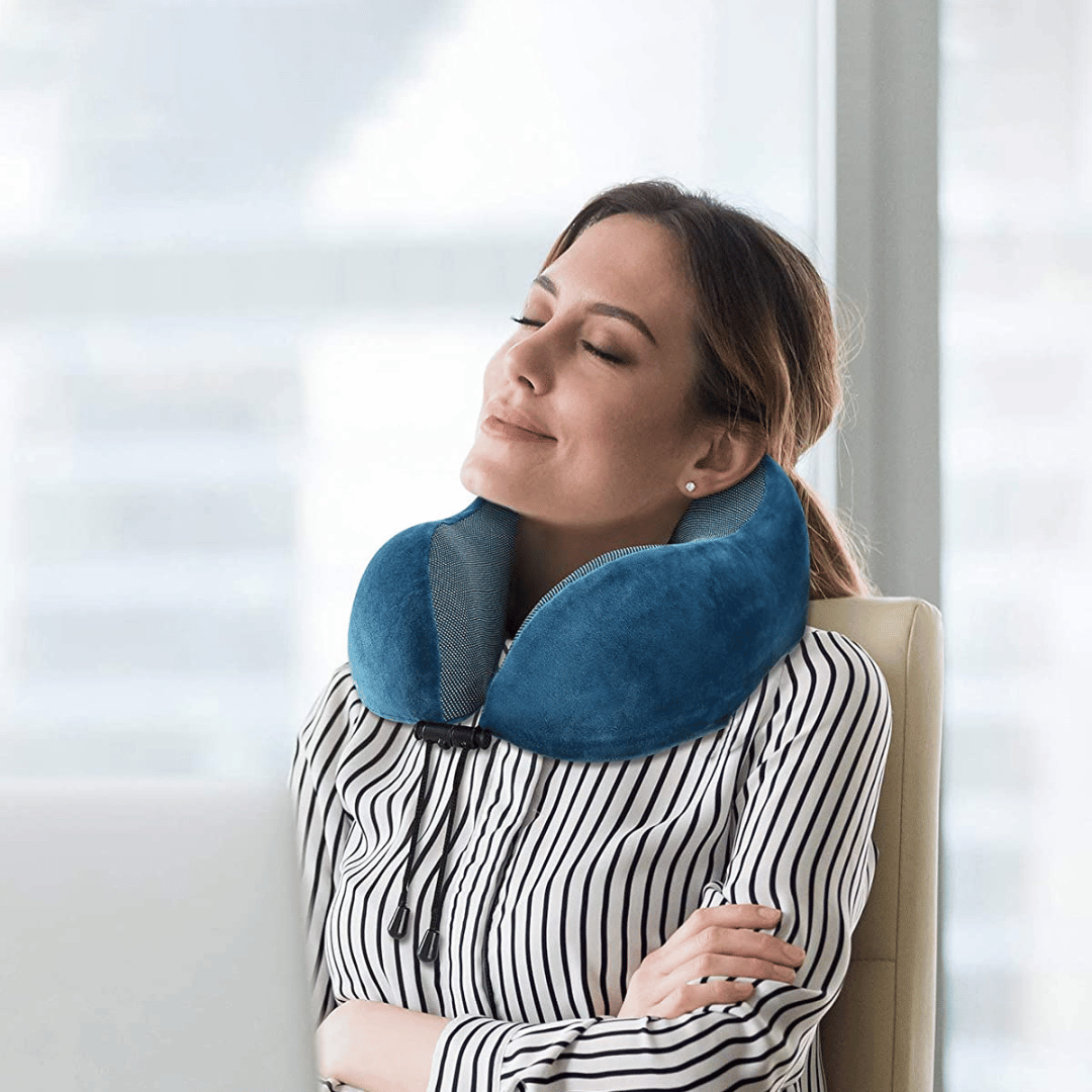 Snoozie - Nackenkissen bietet unterwegs wohltuenden Komfort